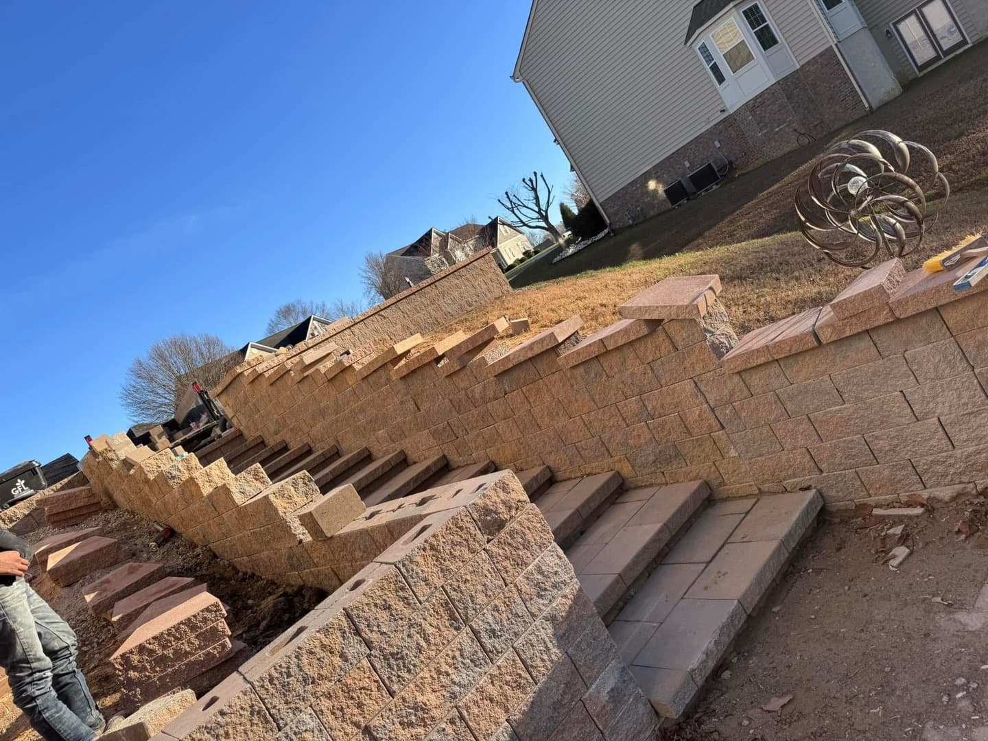 Retaining Wall Build
